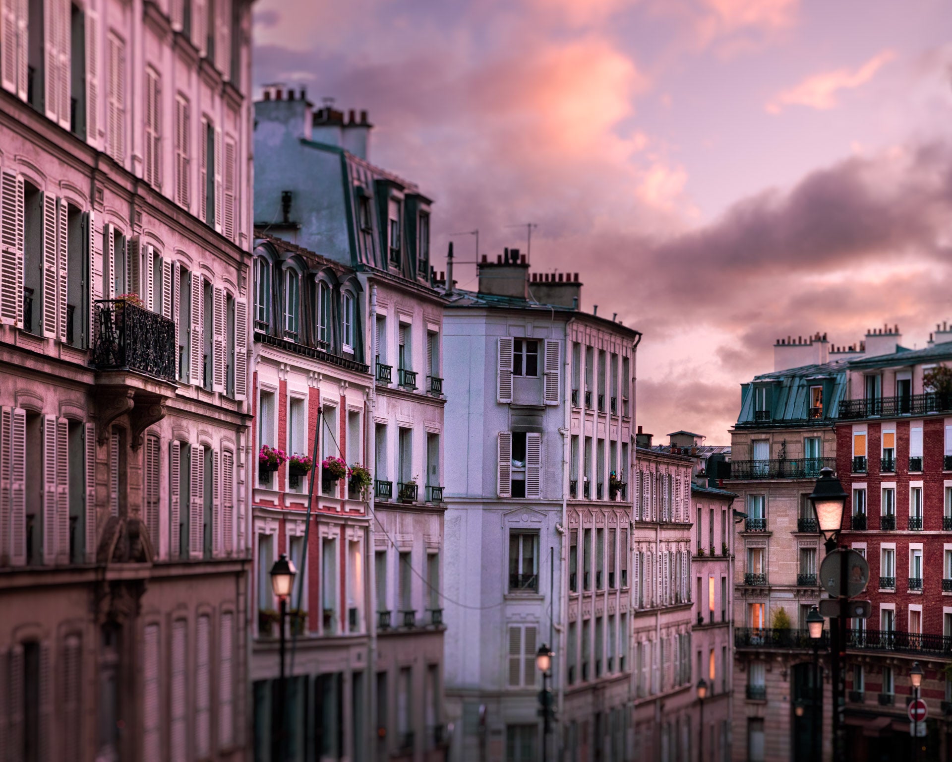 Romantic Photo of Apartments in Montmartre, Paris, France