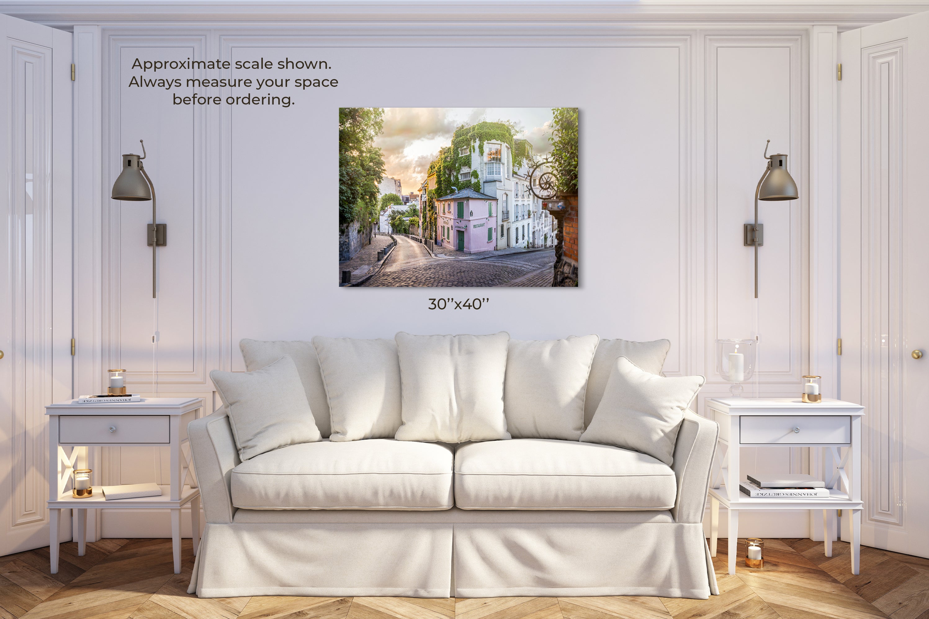 La Maison Rose at Dusk