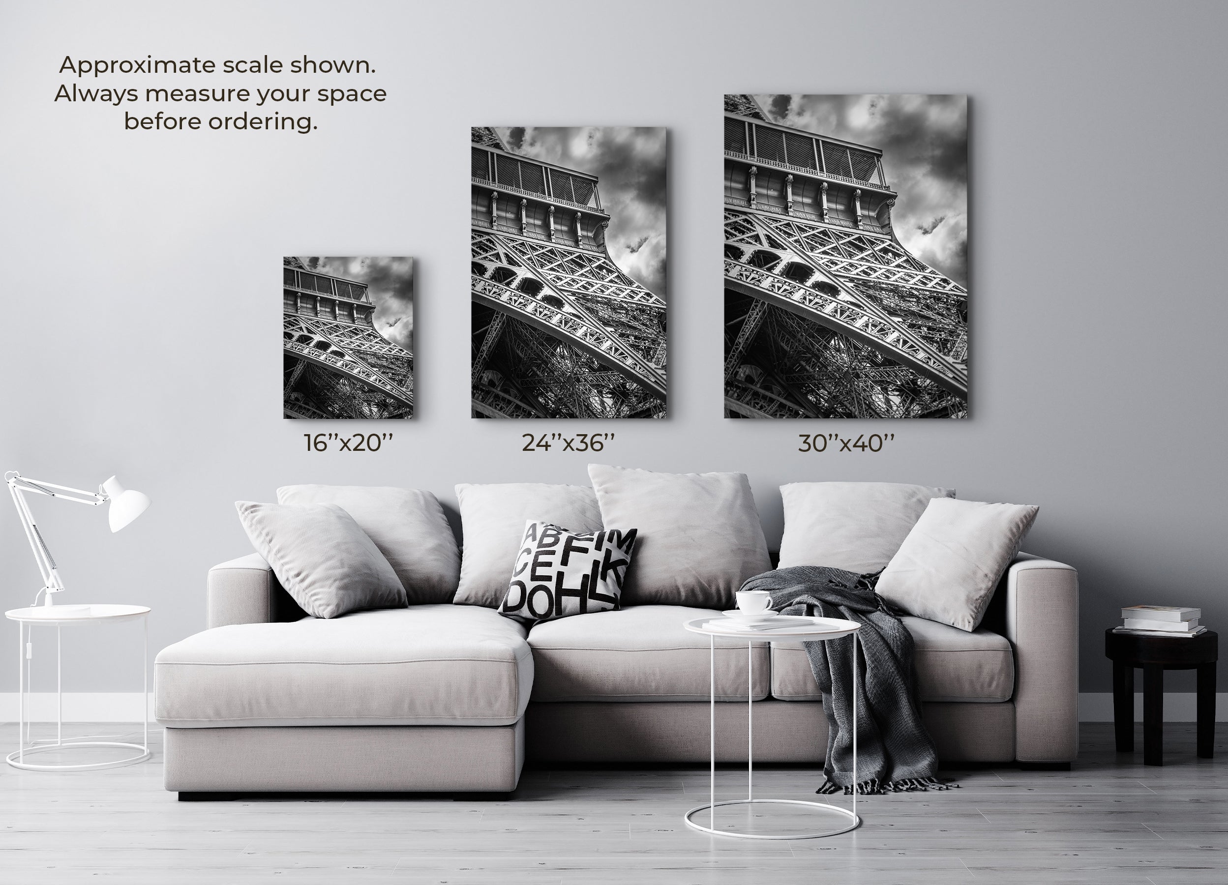 Eiffel Tower in Black and Steel