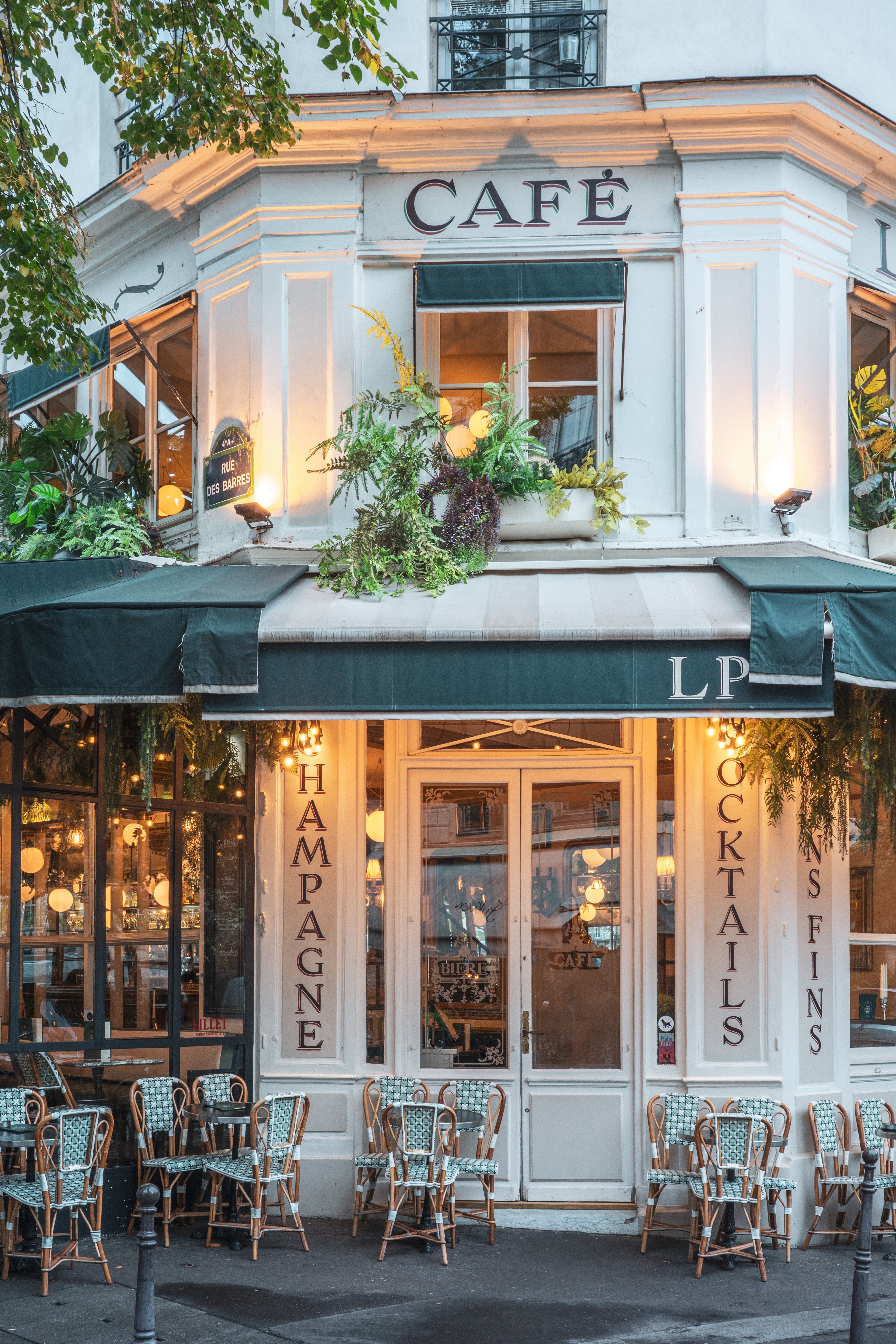 Morning Café in the Marais