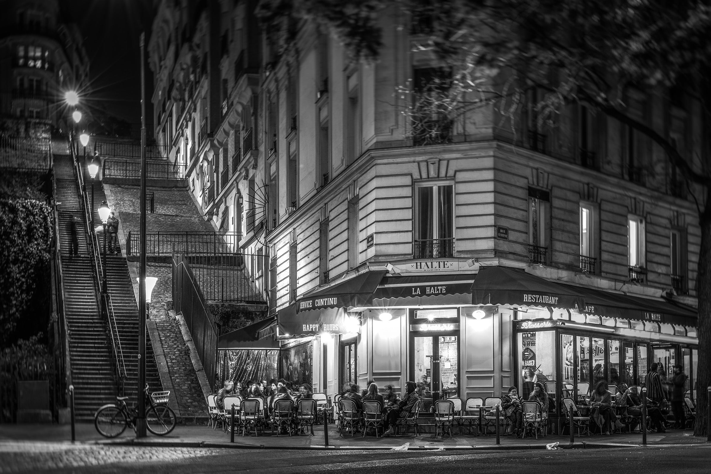 Steps and Cafe Light