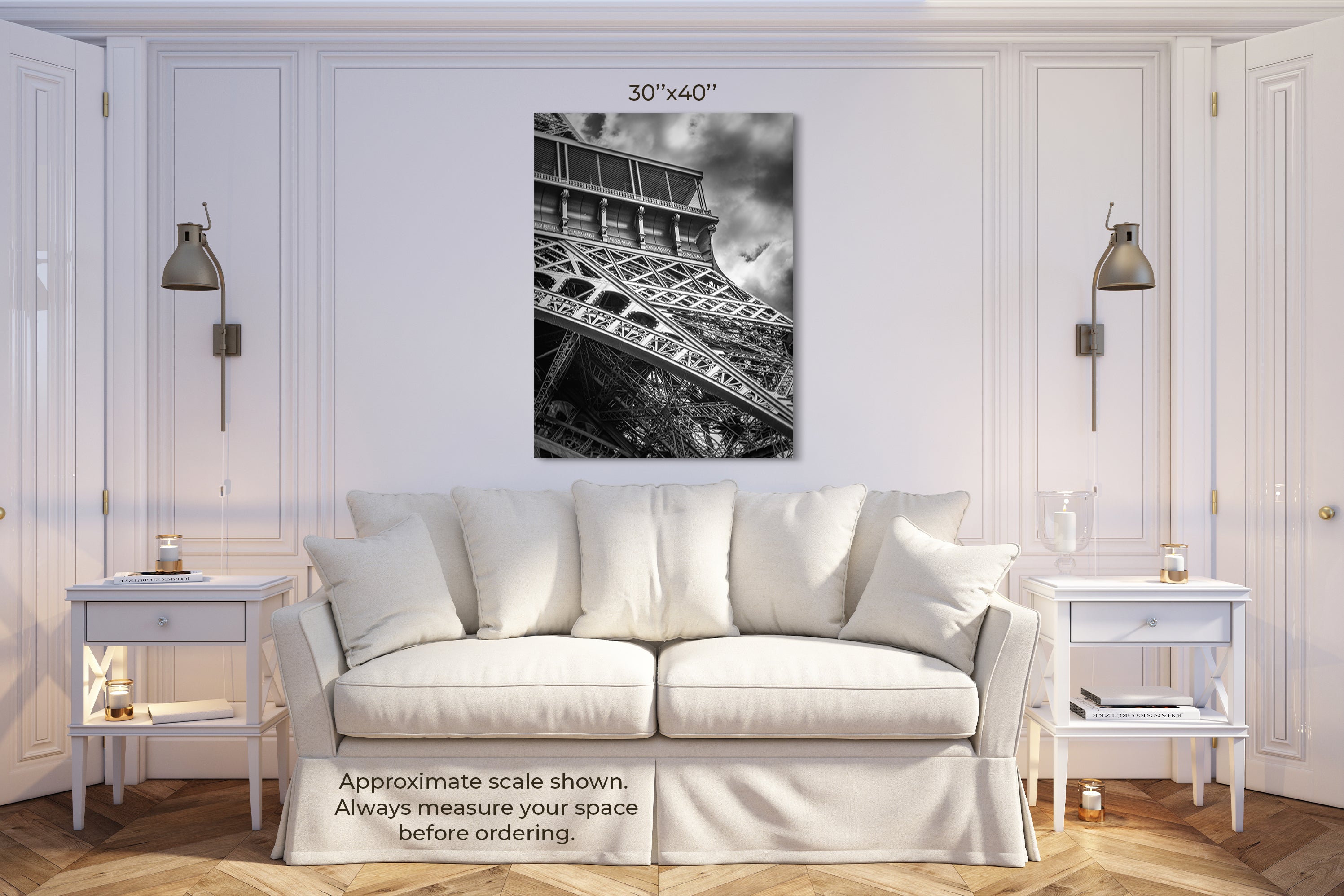 Eiffel Tower in Black and Steel