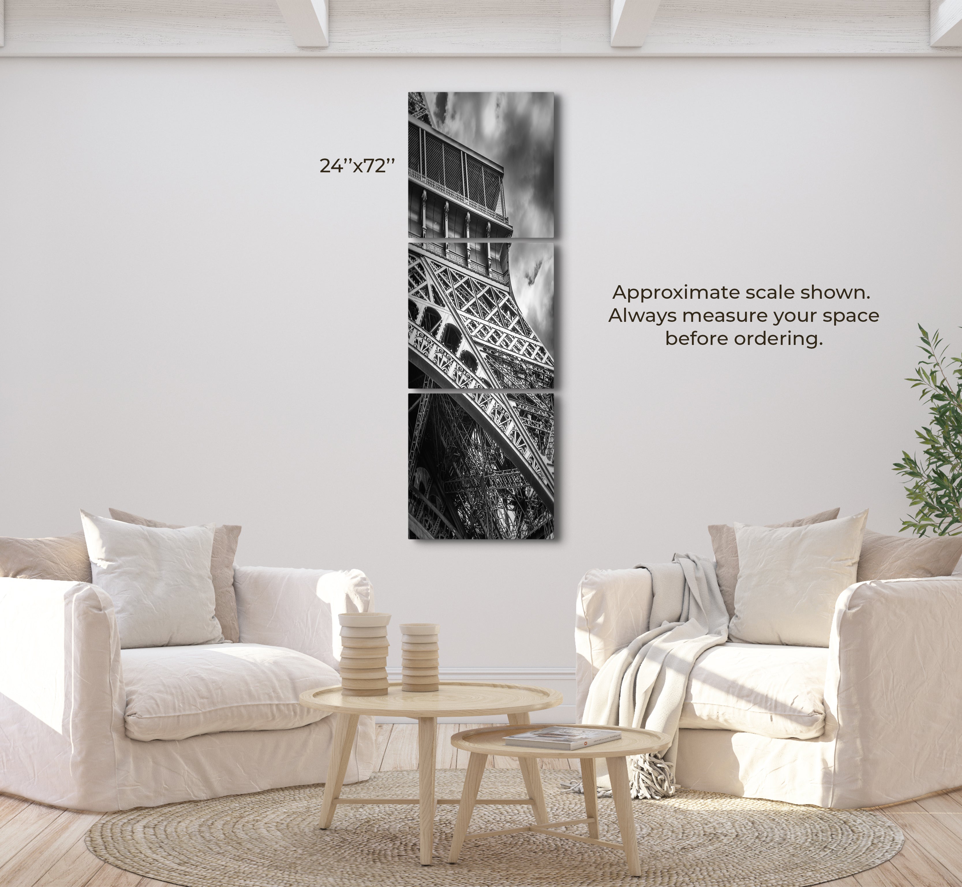 Eiffel Tower in Black and Steel