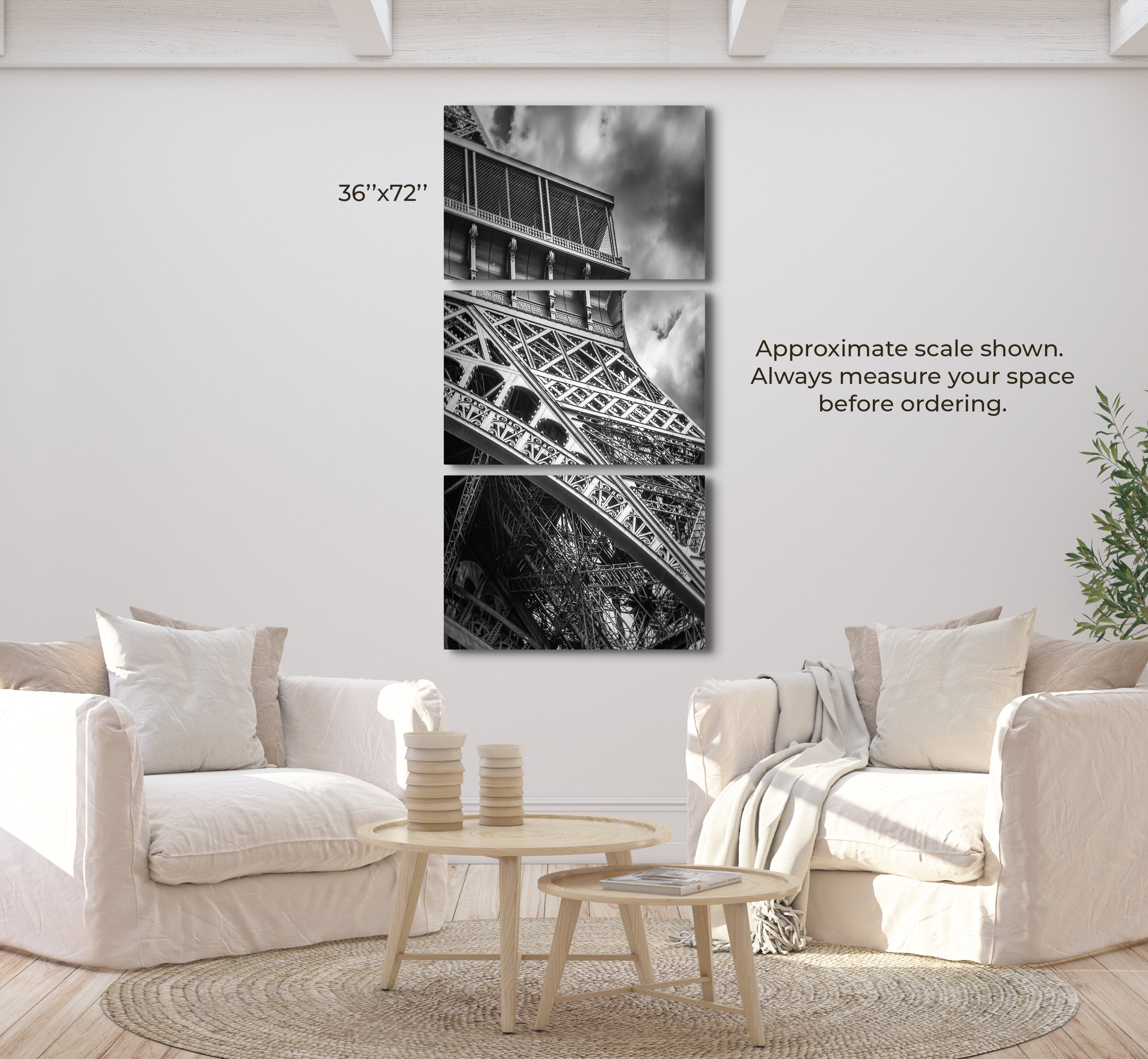 Eiffel Tower in Black and Steel