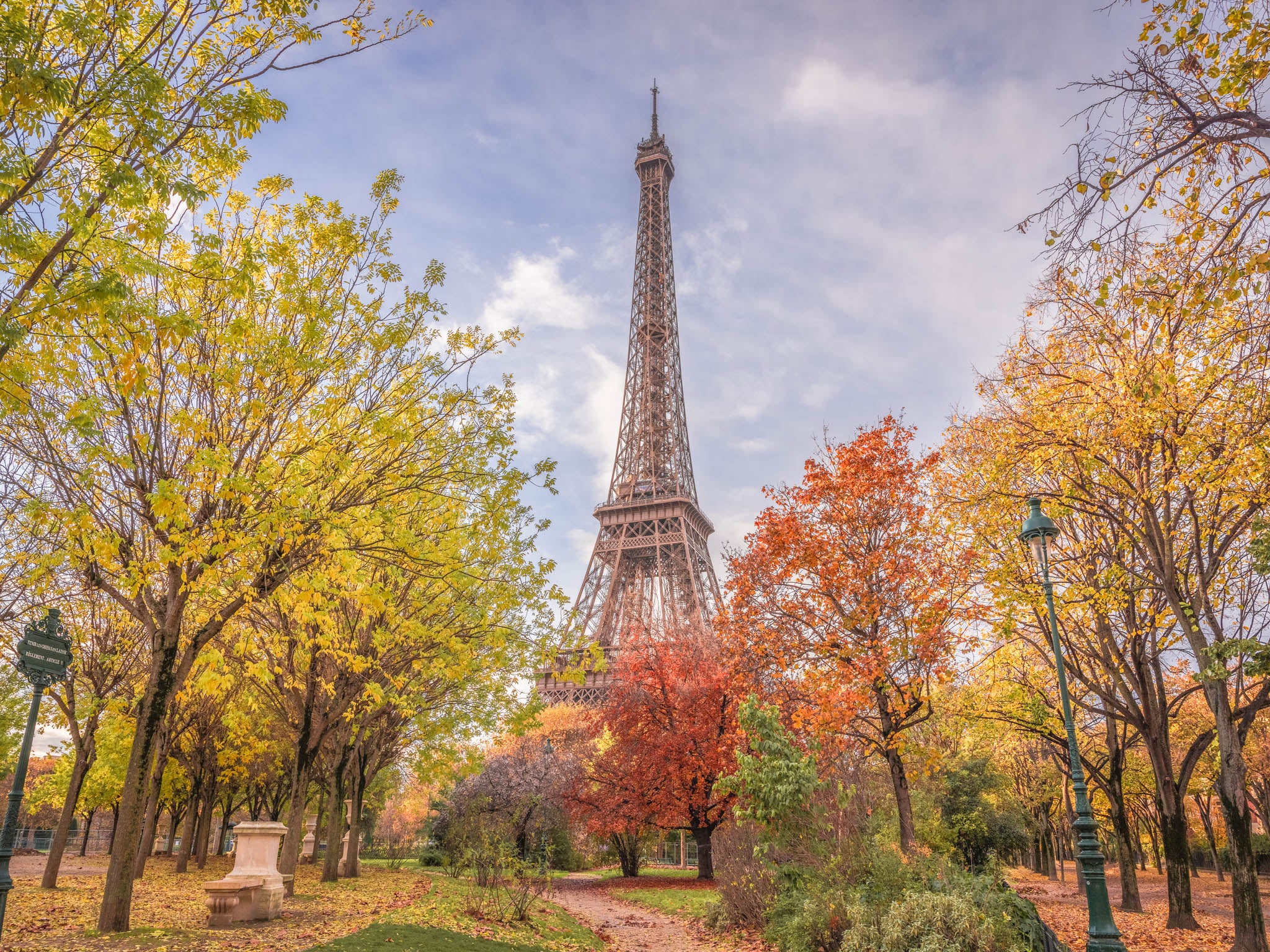 Autumn at the Eiffel Tower