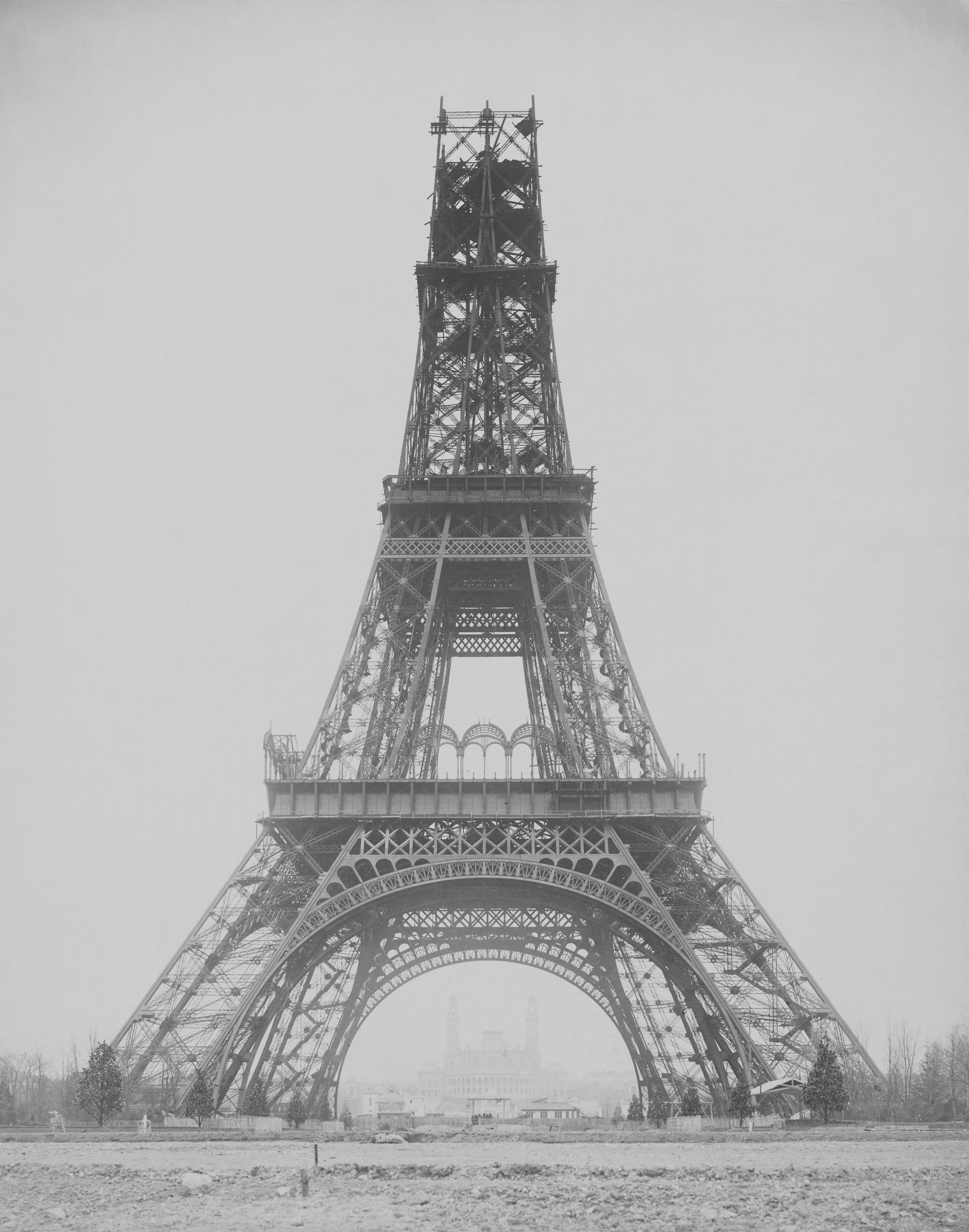 Eiffel Tower Under Construction