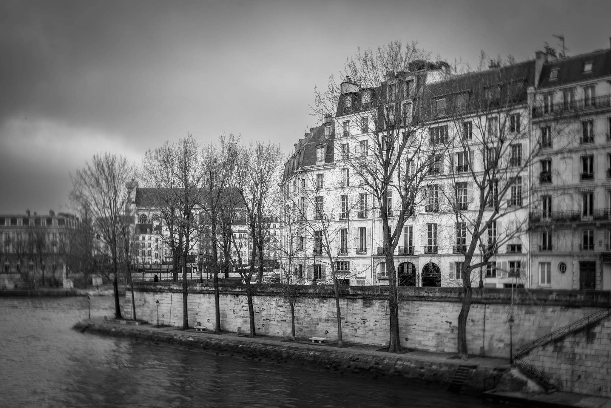 Ile Saint-Louis in Winter