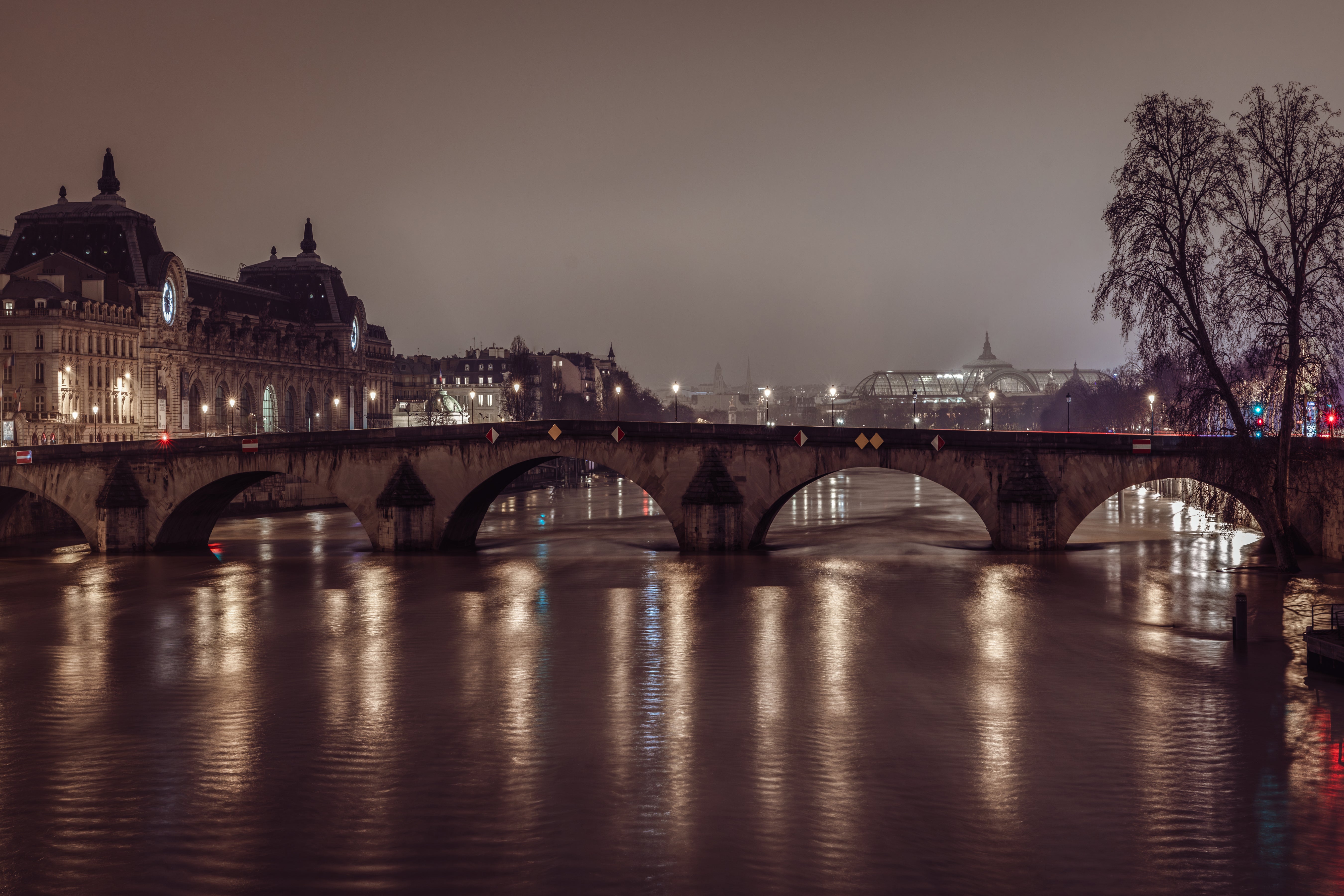 Midnight Stroll by the Seine